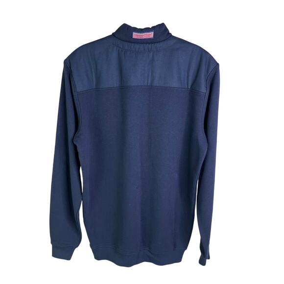 Vineyard Vines Sweatshirt Mens XS Navy Blue Turtle Neck Half Zip Classic Preppy - Picture 3 of 11